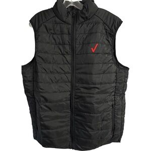 Core 365 Men's Black Cruise Two-Layer Fleece Bonded Soft Shell Vest Size M